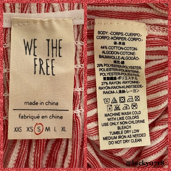 Free People We The Free EUC Peppermint Tube Top S - Picture 8 of 8